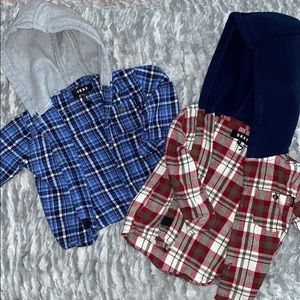 DKNY Hooded Flannels
